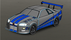 日产GTR R34外观模型