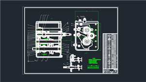 3t叉车3进3退变速箱图纸3D模型