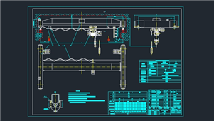 AutoCAD机械10吨电动单梁图纸