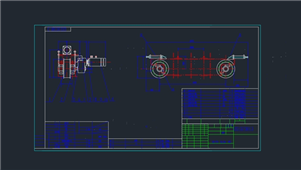 AutoCAD机械大车运行机构图纸