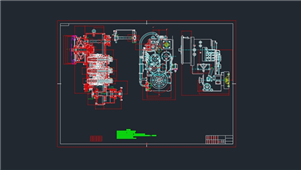 AutoCAD机械工程变速箱图纸