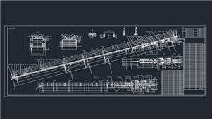 AutoCAD机械带式输送机总图纸