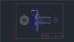 AutoCAD机械零件齿盘图纸
