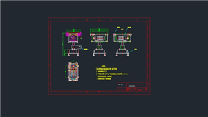 AutoCAD机械顶升平移机设计图纸