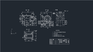 CAD机械零件阀体图纸
