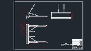 CAD机械履带式推土机设计练习图纸