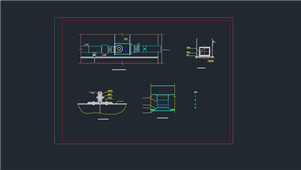 AutoCAD机械风系统安装图纸