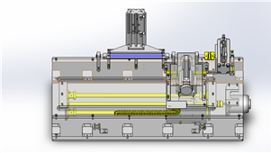 Solidworks机械片材成型机机械三维模型