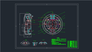 AutoCAD汽车制动器机械设计图纸