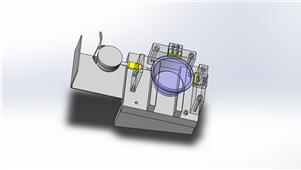 Solidworks机械设备外径测定计三维模型