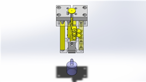 Solidworks机械设备压入结构三维模型