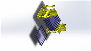 Solidworks 托盘堆积组件机械模型