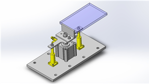 Solidworks不需要锁定的止动装置三维模型