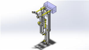 Solidworks长冲程切断机构三维模型