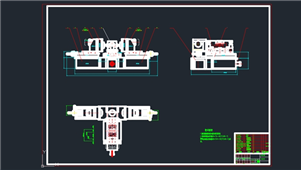 AutoCAD双面铣组合机床设计图纸