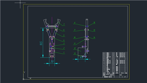AutoCAD机械零件机器人设计练习图纸