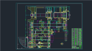 AutoCAD铣主传动主轴组件练习图纸