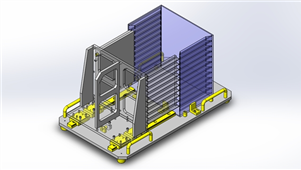 Solidworks工件组装精度检查夹具三维模型