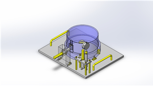 Solidworks非标设备孔测定销三维模型