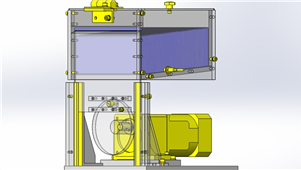 Solidworks非标设备圆棒工件的切断三维模型