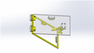 Solidworks非标设备简易密封门三维模型