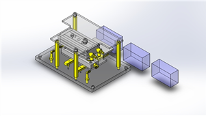 Solidworks非标设备按压机构三维模型