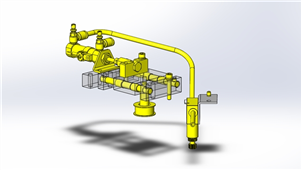 Solidworks加工设备皮带拉伸装置三维模型