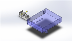 Solidworks非标设备台车锁定结构三维模型