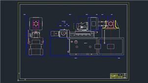AutoCAD组合机床工艺设计练习图纸