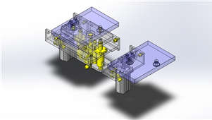 Solidworks非标设备托盘制动器三维模型