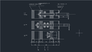 AutoCAD钻孔组合机床设计练习图纸