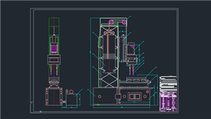 AutoCAD钻孔组合机床设计图纸