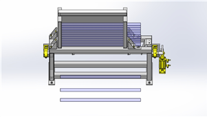 Solidworks非标设备工件切断三维模型