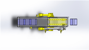 Solidworks非标设备滑板机构机械三维模型