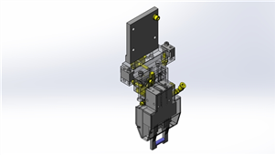 Solidworks非标设备工件悬吊机械三维模型