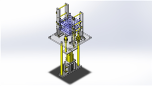 Solidworks非标设备托盘堆积组件设备模型