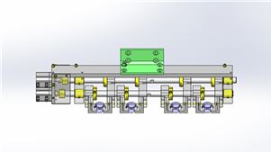 Solidworks机械设备多个卡盘机械模型