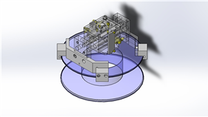 Solidworks机械设备鼓状工件卡盘设备模型