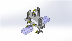 Solidworks非标设备自动卷帘三维模型