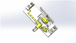 Solidworks非标设备滑动翻转机械三维模型