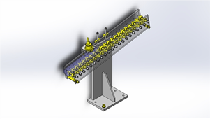 Solidworks机械设备自动集中搬运机械三维模型