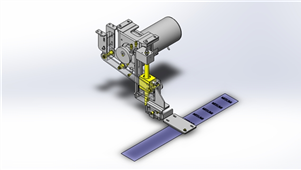 Solidworks机械设备工件切离结构三维模型