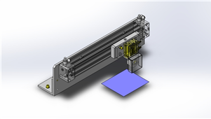 Solidworks机械设备滤片剪切三维模型