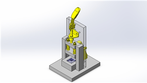 Solidworks机械设备压入夹具机械模型