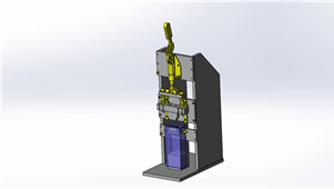 SolidWorks非标设备薄膜压接夹具三维模型