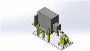 solidworks机械设备表面检查夹具三维模型