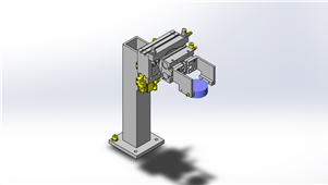 SolidWorks机械设计回转夹紧三维模型