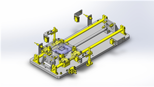 Solidworks机械设备检查投入桌设备模型