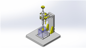 Solidworks加工设备工件高度判定夹具设备模型