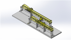 Solidworks机械设备圆筒工件切断三维模型